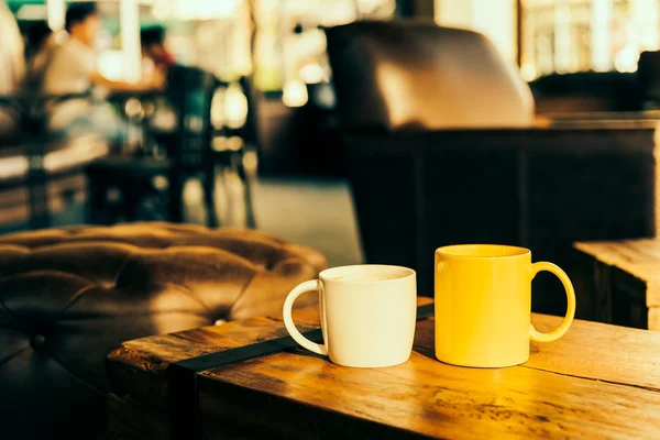 Kaffeetasse im Café — Stockfoto