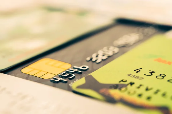 プラスチック製のクレジット カード — ストック写真