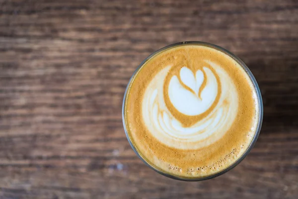 Café latte quente — Fotografia de Stock