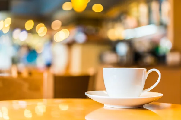 Coffee cup in cafe shop — Stock Photo, Image