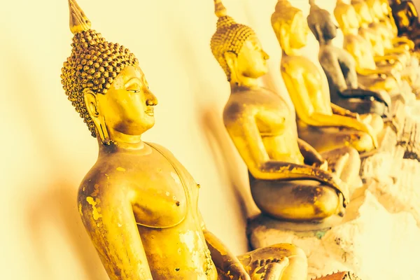 Golden statues of buddha — Stock Photo, Image