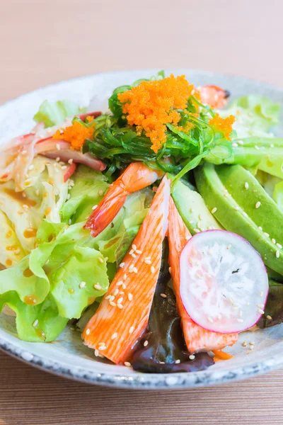 Salada de frutos do mar japonês — Fotografia de Stock