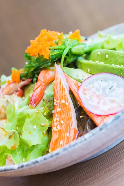 Salada de frutos do mar japonês — Fotografia de Stock