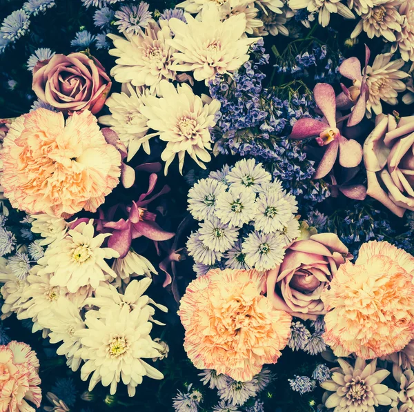 古いヴィンテージの花背景 — ストック写真