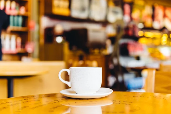 Kaffekopp i caféet — Stockfoto