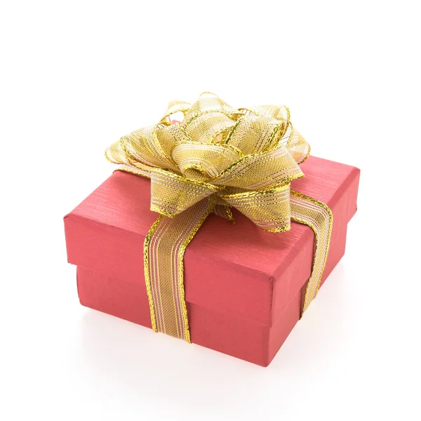 Caja de regalo roja — Foto de Stock