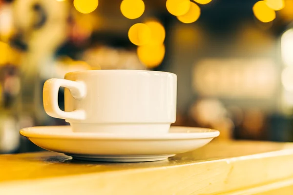 Xícara de café na cafeteria — Fotografia de Stock