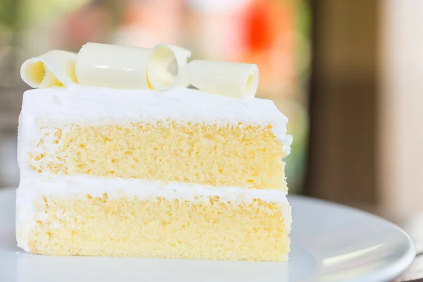 Bolo de chocolate branco — Fotografia de Stock