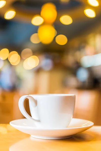 Coffee cup in cafe shop — Stock Photo, Image