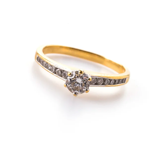 Bellissimo anello di diamanti — Foto Stock