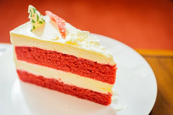 Pastel de terciopelo rojo — Foto de Stock