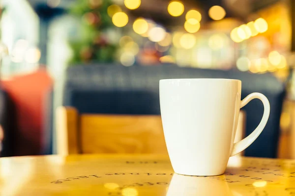 Xícara de café na cafeteria — Fotografia de Stock