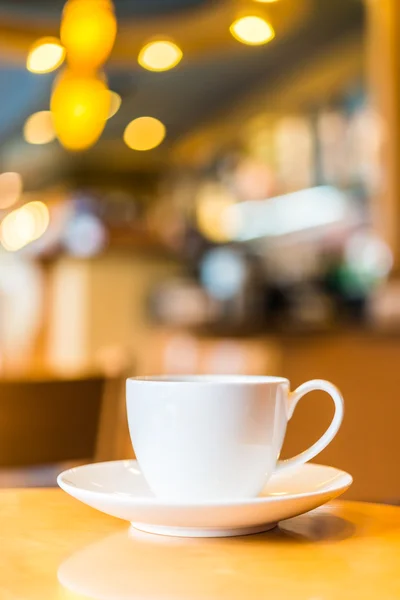 Coffee cup in cafe shop — Stock Photo, Image