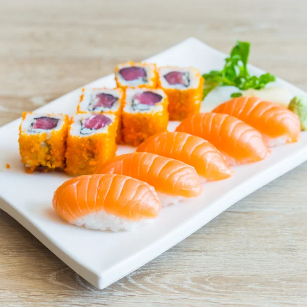Nigiri sushi rolky — Stock fotografie