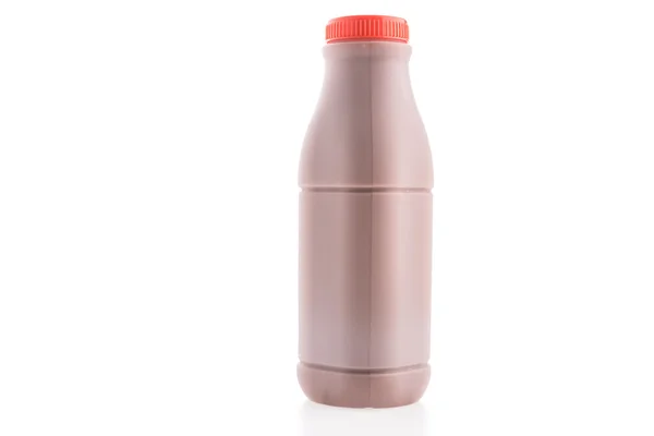 Chocolate milk bottle — Stock Photo, Image