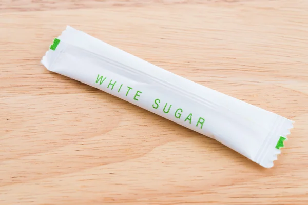 Beyaz şeker çantası — Stok fotoğraf