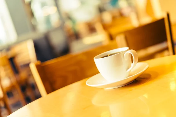 Xícara de café na cafeteria — Fotografia de Stock
