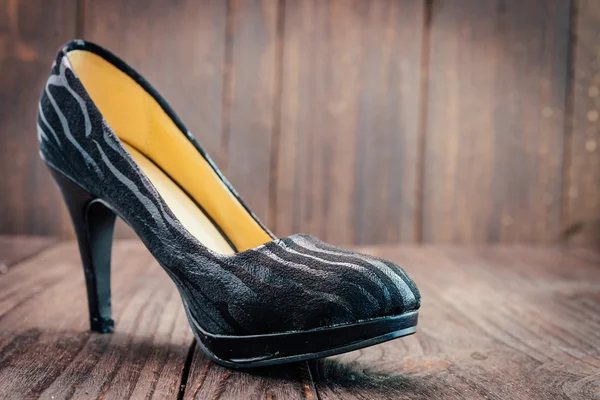 Black high heel — Stock Photo, Image