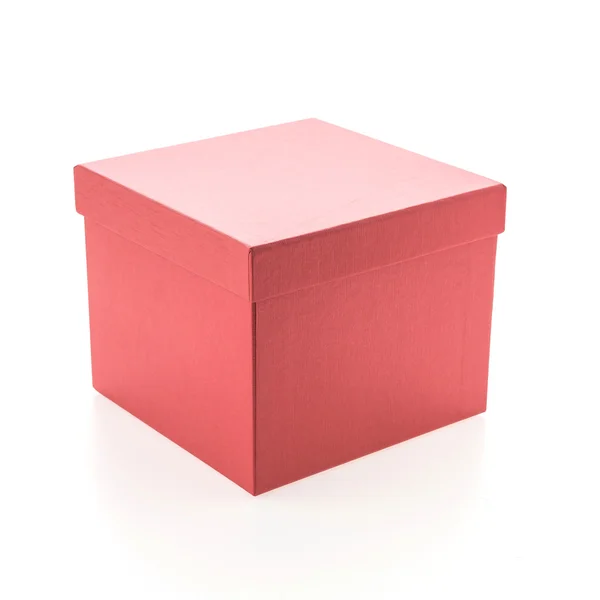 Vánoční červená krabice — Stock fotografie