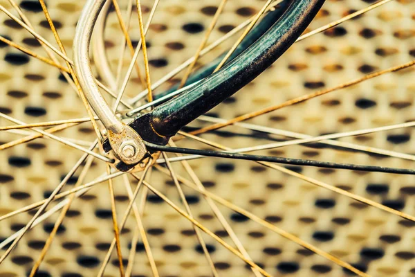 Close-up van het fietswiel — Stockfoto