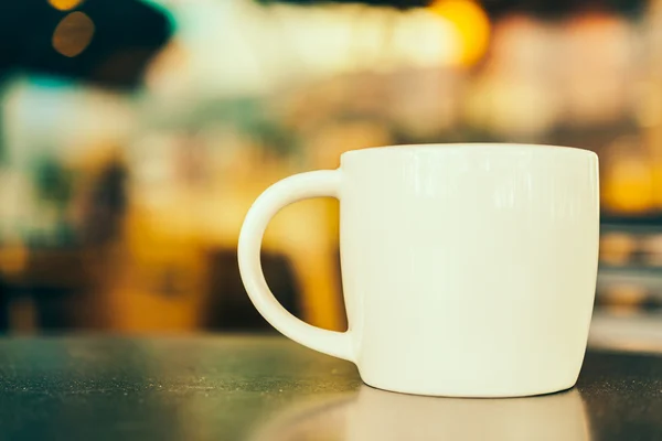 Xícara de café na cafeteria — Fotografia de Stock