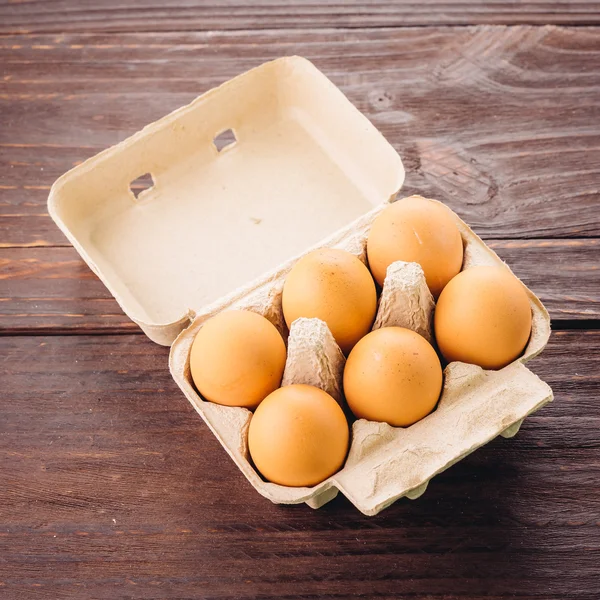 Kip eieren pack — Stockfoto