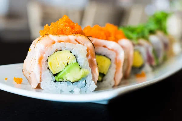 美味的日本寿司卷 — 图库照片