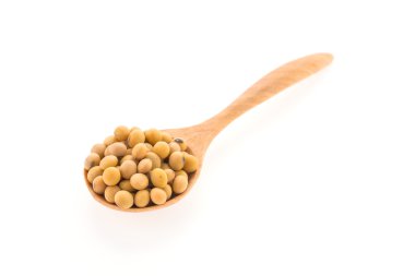 Soybean on spoon