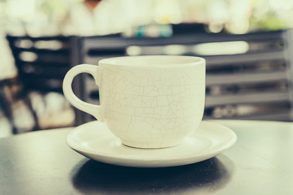 Koffiekopje in de coffeeshop — Stockfoto