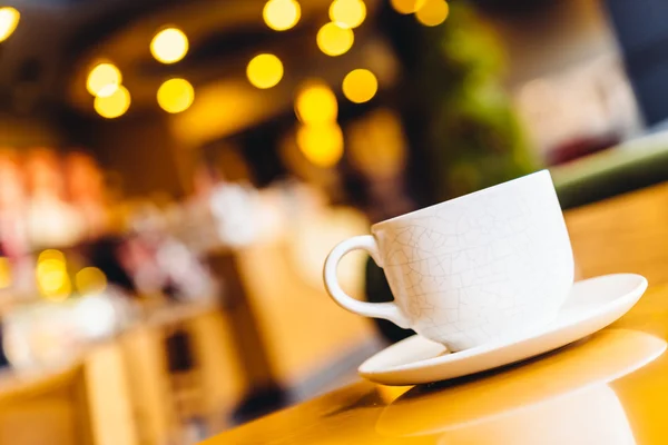 Xícara de café na cafeteria — Fotografia de Stock