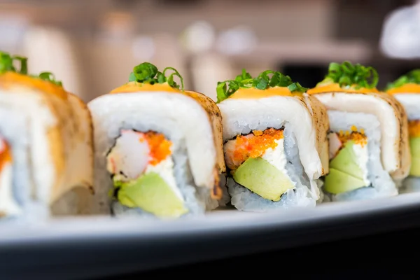 Sushi rolls healthy food — Stock Photo, Image