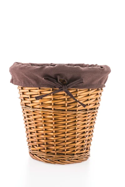 Brown wooden basket — Stock Photo, Image