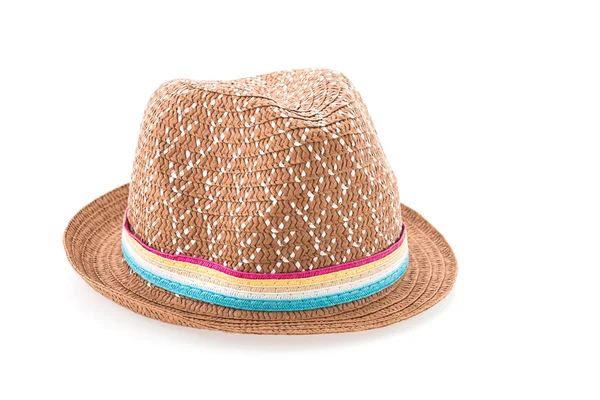 Brązowy kapelusz słomkowy — Zdjęcie stockowe