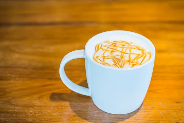 Caffè caldo al caramello — Foto Stock