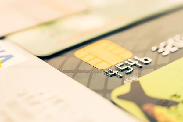 Plastic credit cards — Stock Photo, Image