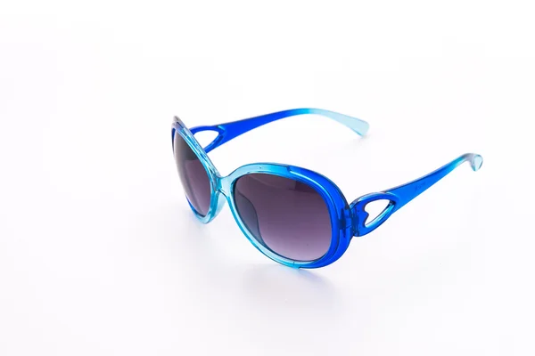 Blå fashionabla solglasögon — Stockfoto