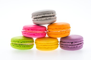 Renkli lezzetli acıbadem kurabiyesi