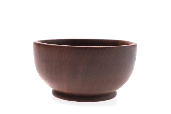 棕色木碗 — 图库照片