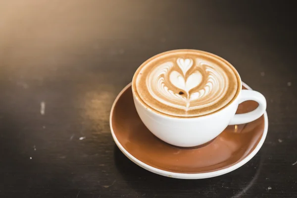 Latte xícara de café — Fotografia de Stock