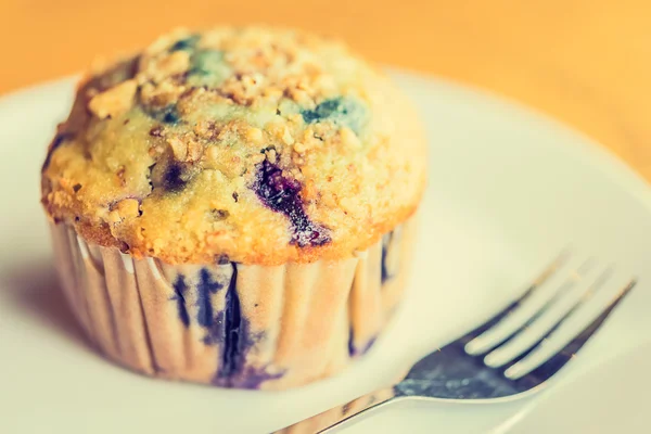 Delicioso muffin de mirtilo — Fotografia de Stock