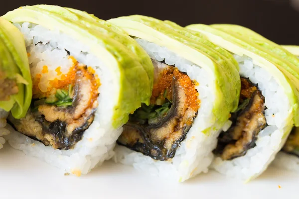 Heerlijke Japanse sushi rolt — Stockfoto