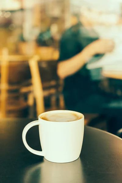 Κούπα ζεστού καφέ — Φωτογραφία Αρχείου