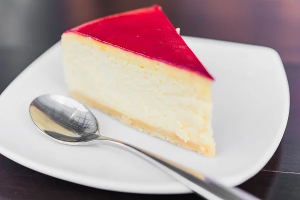 Aardbeien cheesecake — Stockfoto