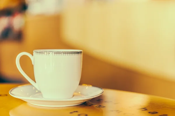 Xícara de café na cafeteria — Fotografia de Stock