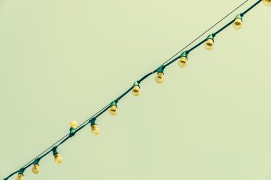 Mavi gökyüzü ışık lamba