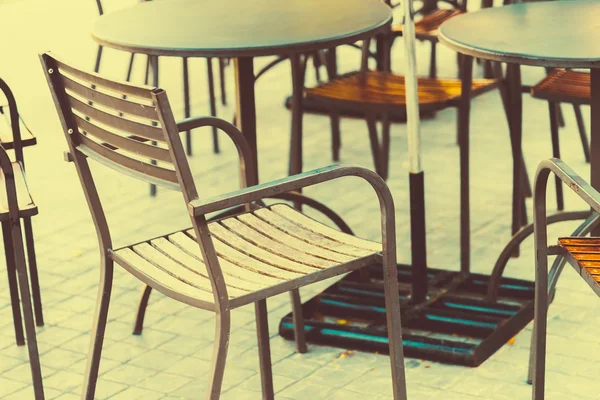 Židle v kavárně — Stock fotografie