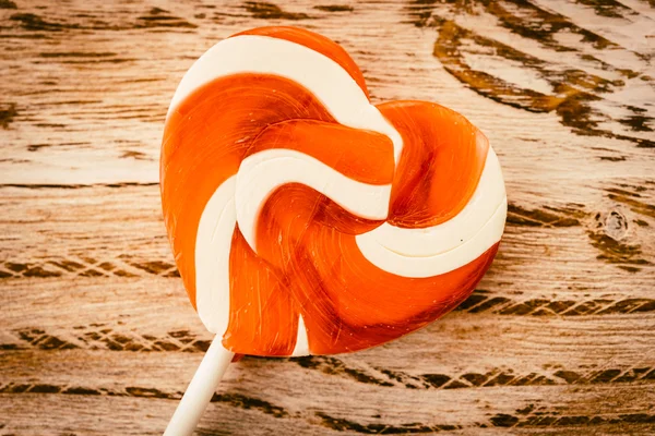 Hart lollipop snoep — Stockfoto