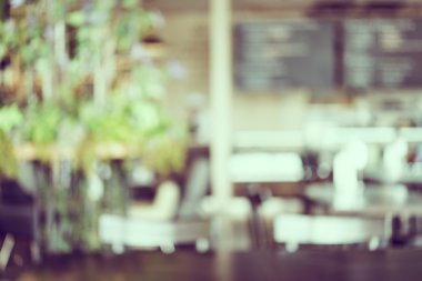 Restoran arka plan bulanıklık