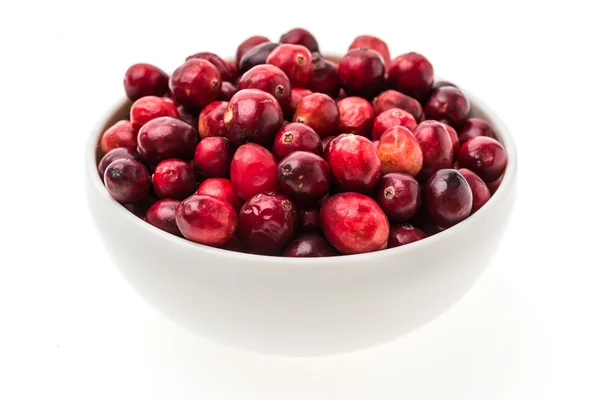 Ripe Cranberry in bowl — Stock Photo, Image