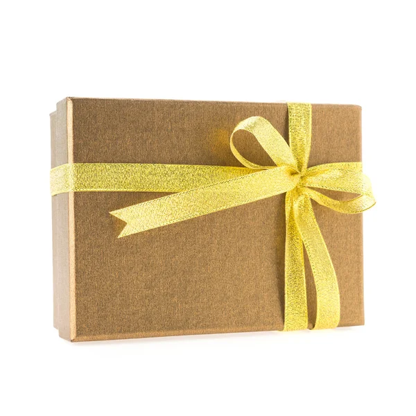 Noel altın hediye kutusu